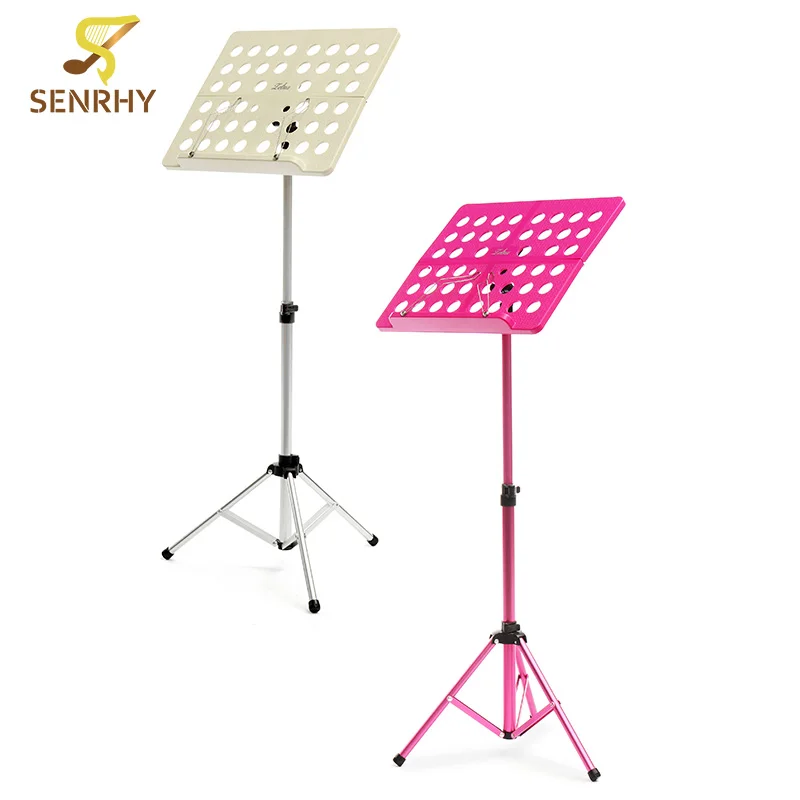 Stand Partitura Musical Dobrável Mesa portátil Ajustável Titular Rack de Papel com Estojo de transporte Para Instrumentos Musicais Venda Quente