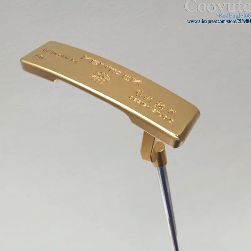 New Mens Golf Clubs Cooyute Kentack Gold Color Golf Putter And N.s.pro