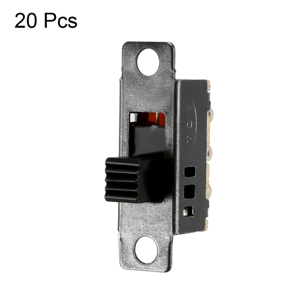 

UXCELL 20PCS Switches 6-Pin 3 Position DPDT Panel Mount Slide Switch DC 50V 0.5A High Performance Miniature Two-position Switch