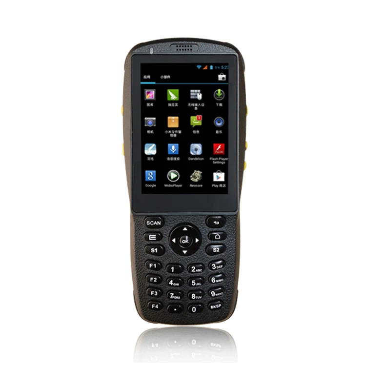 

Android 6.0 Handheld PDA mobile barcode scanner data terminal wioth 58mm pos thermal receipt printer