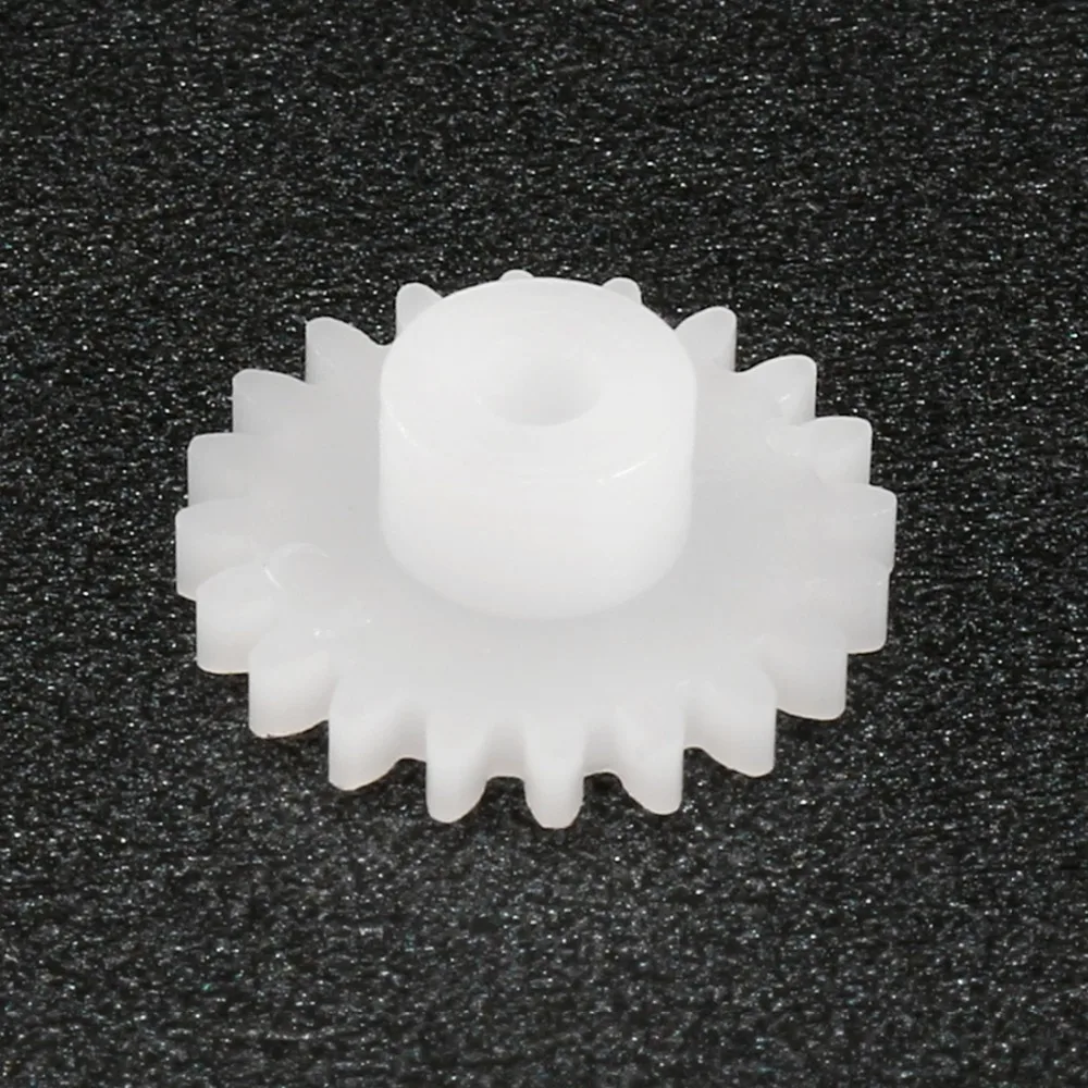 

Uxcell 50Pcs 20/22/24/26/28 Teeth Plastic Gear 202/222/242/262/282A 2mm Hole Diameter Toy Accessories for DIY Car Robot Motor