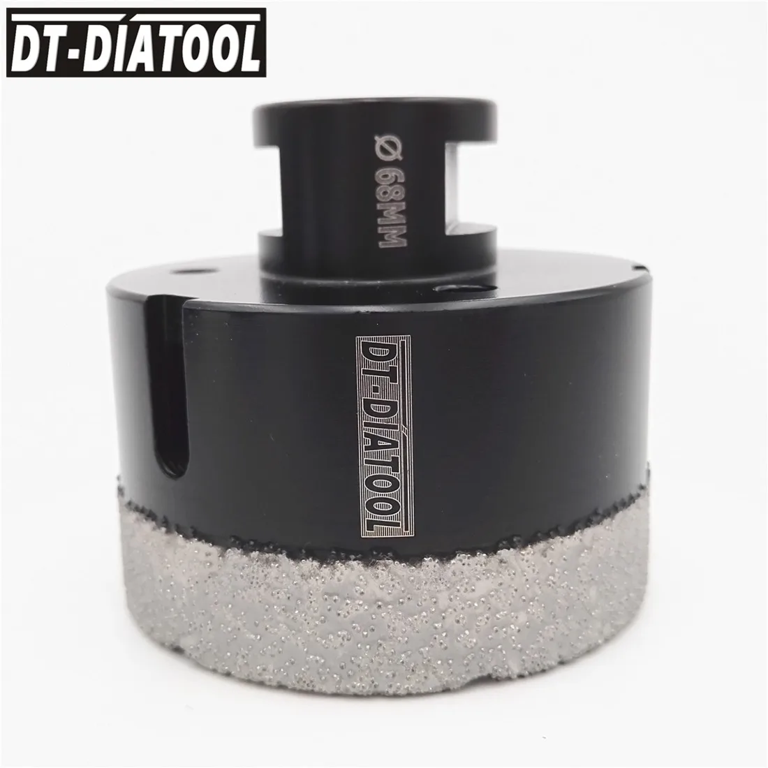 Goedkoop DT DIATOOL 68mm Droog Vacu uuml;mgesoldeerde Diamant Boor Core Bits Gatenzaag Professionele Boren graniet marmer tegel M14 draad