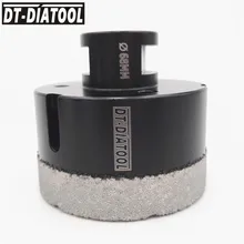 DT-DIATOOL 68mm Dry Vacuum Brazed Diamond Drill Core Bits Hole Saw Professional Drilling granite marble tile M14 thread