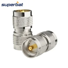 Superbat 2 шт UHF PL-259 штекер к UHF PL259 Коаксиальный RF адаптер Разъем для Мобильная радиостанция CB