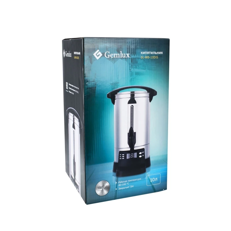 Термопот GEMLUX GL WB 10DIS (Мощность 1500 Вт объем 10 л поддержание температуры электронный