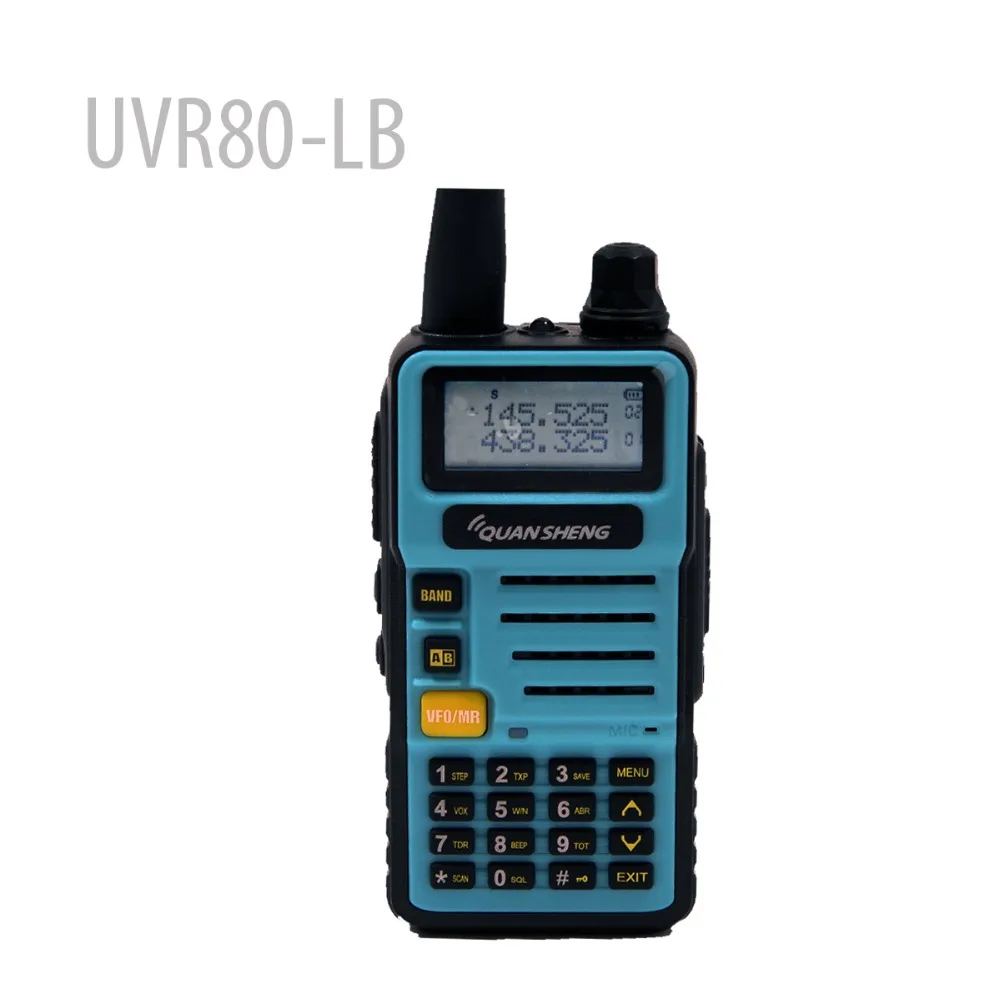 QUANSHENG UVR80-LB Дуэль радиодиапазоне UV136 ~ 174 400-480 мГц