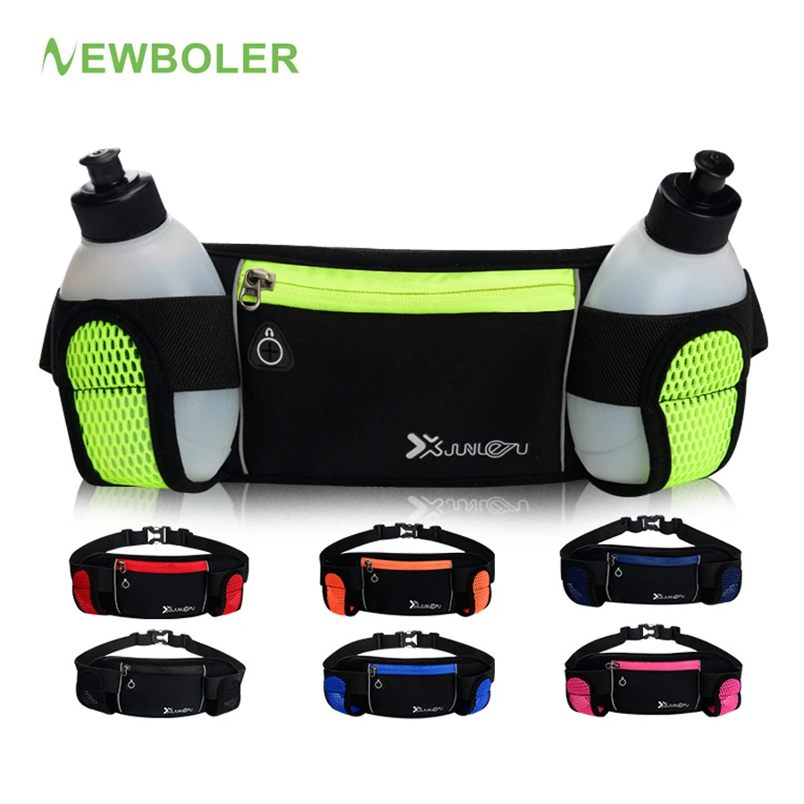 Riñoneras hombre y mujer, bolsa deportiva ligera con cinturón, 2 botellas de agua para acampar al aire libre, senderismo, Fitness, gimnasio|Bolsos para correr| - AliExpress