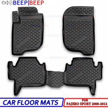 Автомобильные коврики для Mitsubishi Pajero Sport 2008-2012, автомобильные коврики, автомобильные коврики, водонепроницаемые пылезащитные коврики для автомобиля, стильный интерьер