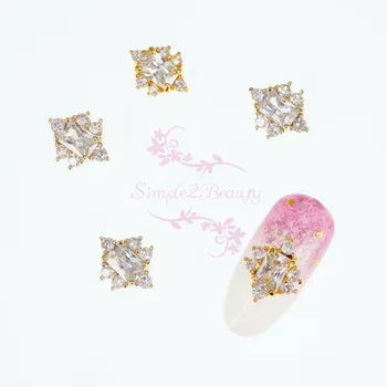 

Wholesale 100pcs/Lot Luxury Bling Clear Zircon Rhinestones Charms 3D Nail Art Manicure Jewelry Handcrafts Decorations Accessory