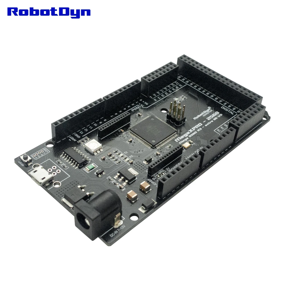 

Mega XPro 2560 R3 extra 86 I/O, CH340C/ATmega2560-16AU, RGB LED, 5V|3.3V logic level. Compatible for Arduino IDE