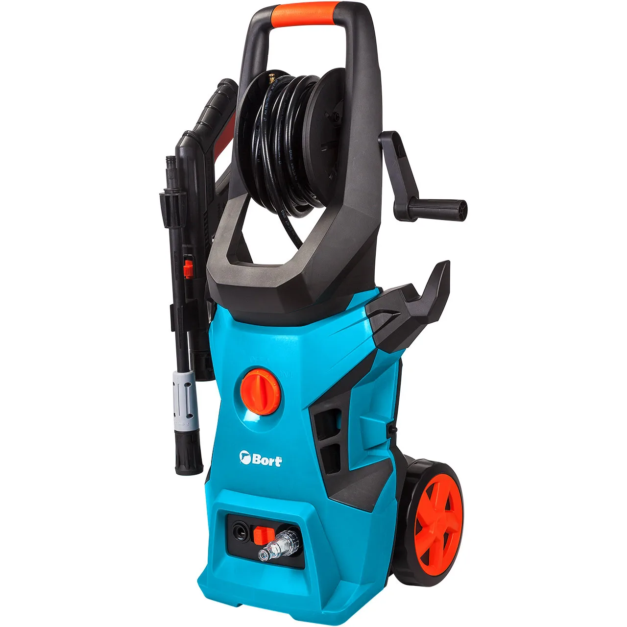 Мойка высокого давления Bort BHR-2500R-Pro (мощность 2400 Вт, давление до 180, катушка для шланга)