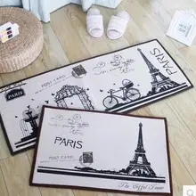 40x60 см/50x80 см/40x100 см Париж Эйфелева башня Ландшафтные ковры противоскользящие ковры ванная комната кухня коврики напольный коврик