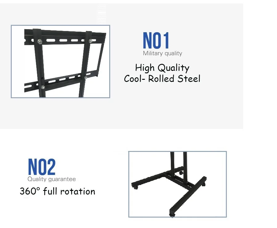 УНИВЕРСАЛЬНАЯ ТЕЛЕЖКА ТВ 3"-55" подставка с колесами для ТВ подставка для тележка для телевизора пол