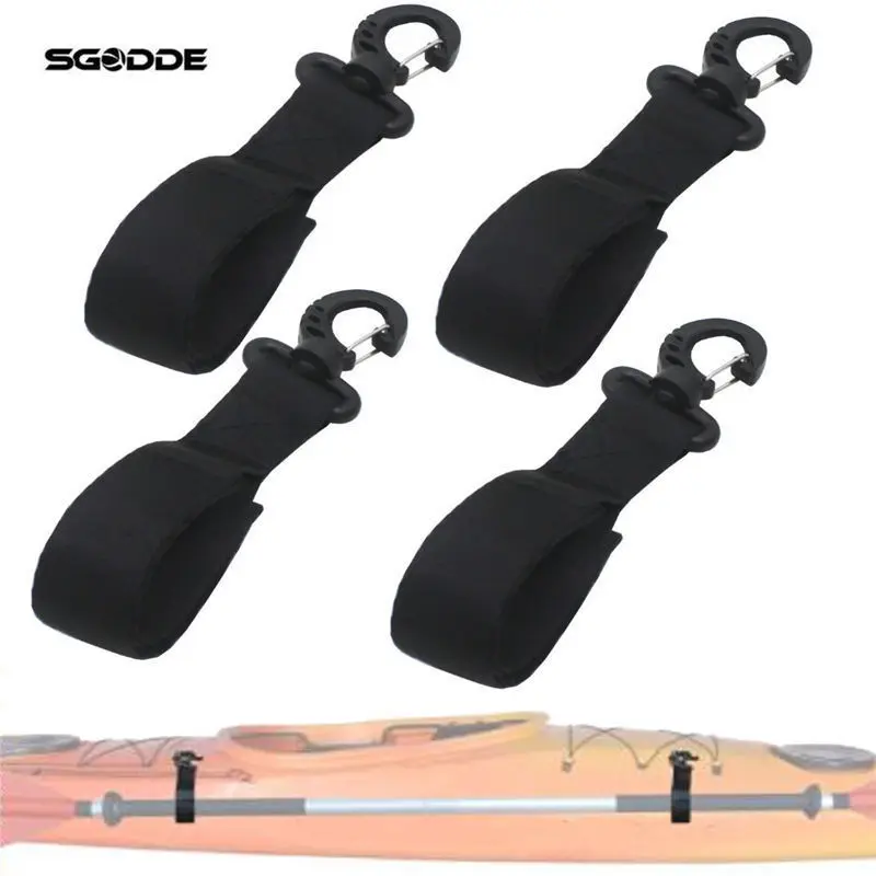 4PCS No Drilling Portable Kayak Paddle Clip Mount Fixed Belt Kayak