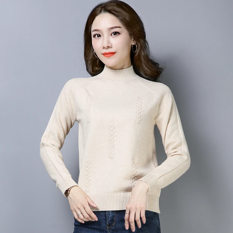 #^Special Price 6 Colors Brand Short Sweater Fall Winter Women Sweater New Simple Casual Knit Turtleneck Sweater Thicken Pullover Sweater Ladies #^Special Price 6 Colors Brand Short Sweater Fall Winter Women Sweater New Simple Casual Knit Turtleneck Sweater Thicken Pullover Sweater Ladies