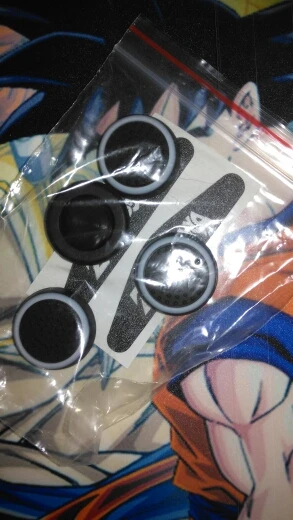 Dragon Ball Z GOKU Sticker Decal and Thumb Grips caps for Playstation 4