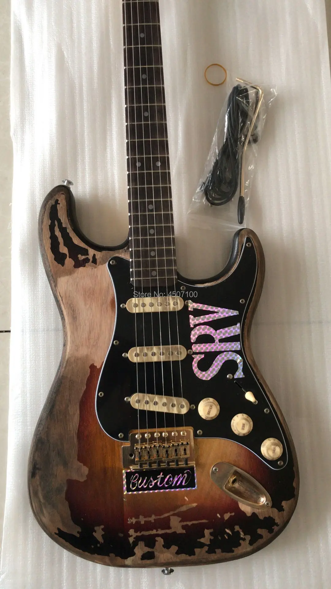 

in stock SRV ST Relic guitar;free shipping