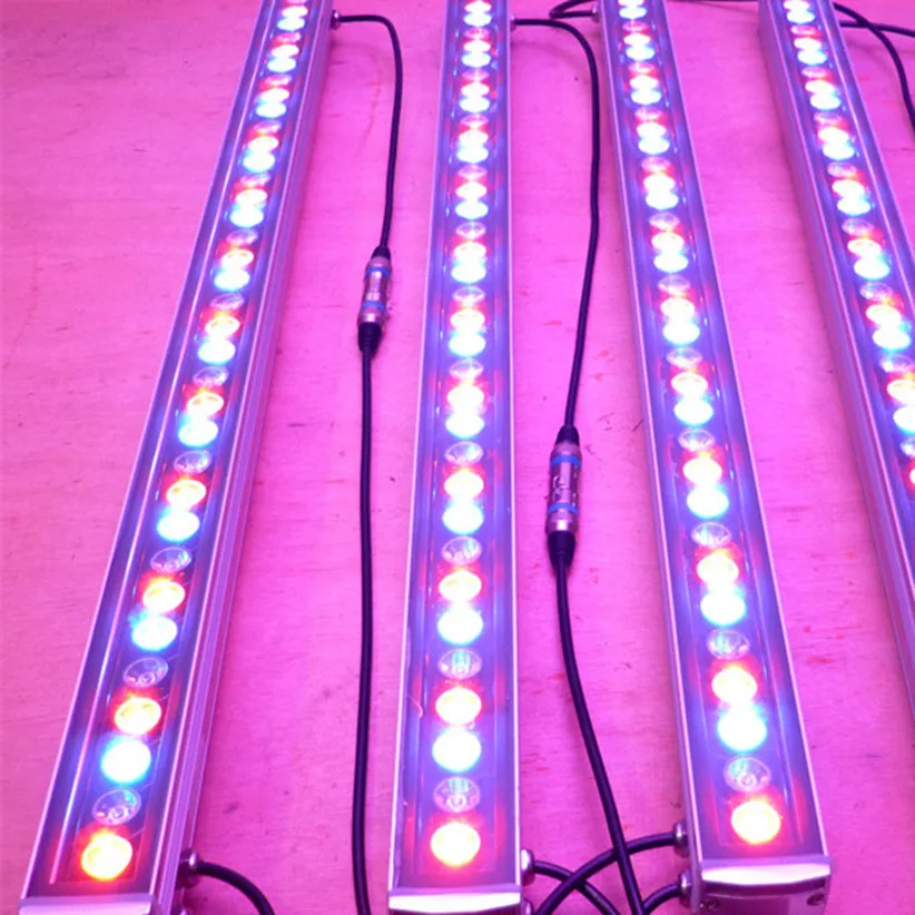 10 шт./лот настенный светильник 36 Вт светодиодный открытый dmx512 rgb/белый/теплый белый L1000mm* W55mm* H70mm