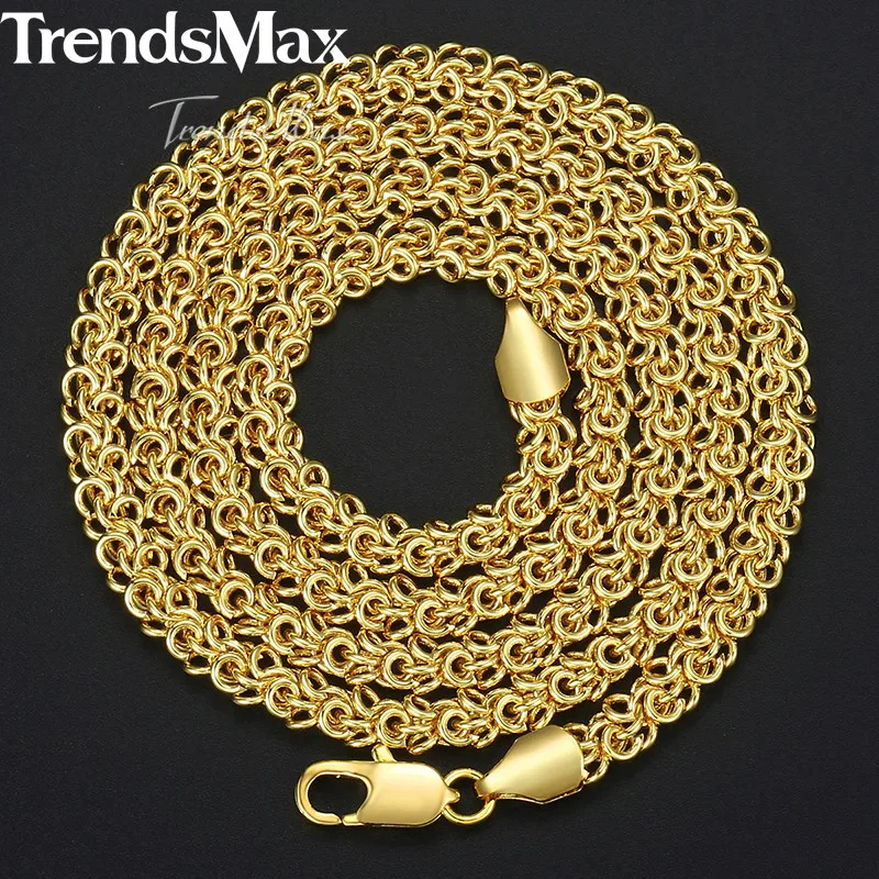 Цепочка из розового золота для мужчин и женщин 6 мм 50 см 60 см|gold chain for men|gold chainchain men |