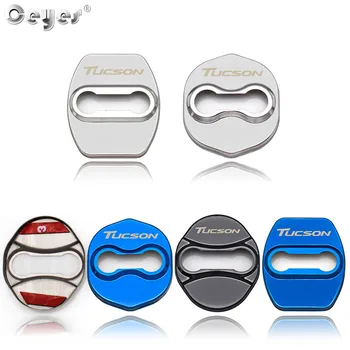 

Ceyes Car Styling Stickers Accessories Case For Hyundai Tucson For Kia Ceed Sportage Rio 3 Auto Door Protective Lock Covers 4pcs