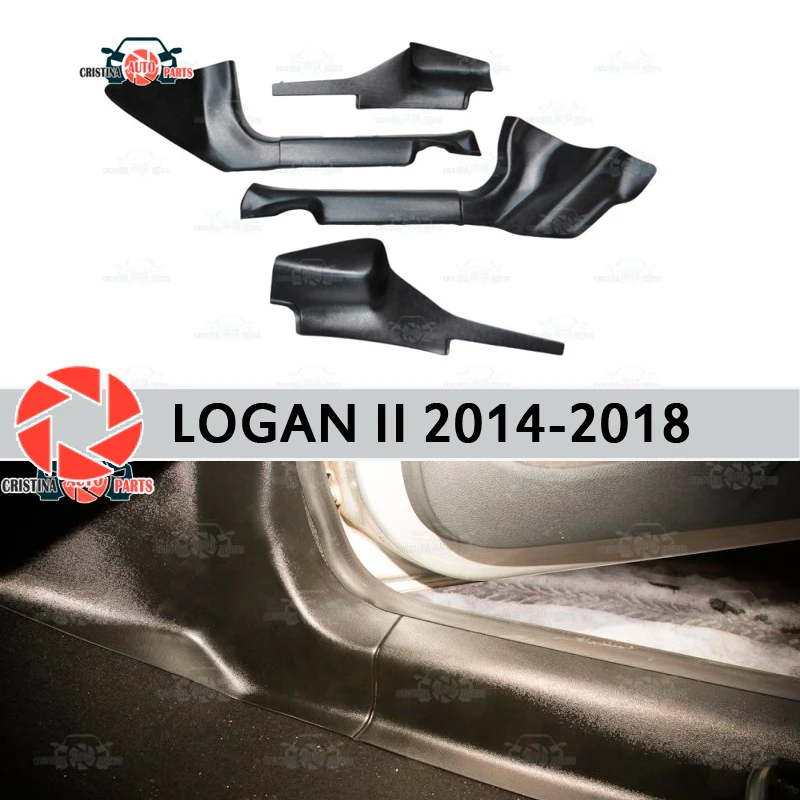 Отделка ковра для дверного порога Renault Logan 2014-защитная накладка для внутреннего порога, аксессуары для ковра, украшение для стайлинга автомо... Отделка ковра для дверного порога Renault Logan 2014-защитная накладка для внутреннего порога, аксессуары для ковра, украшение для стайлинга автомо...