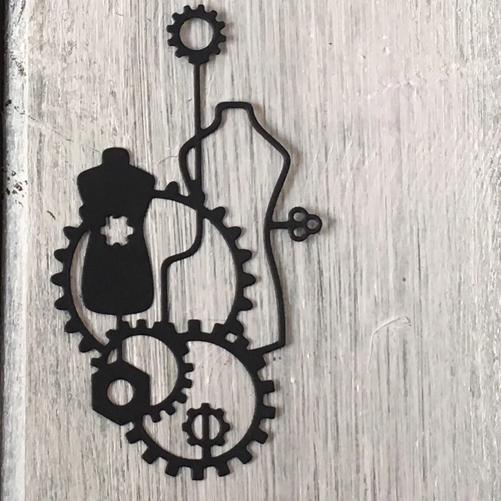 

ArtScrap Mechanical Illusion Mannequins Steampunk Gears For Man Metal Cutting Dies DIY Scrapbooking Die Cuts | Art: 35