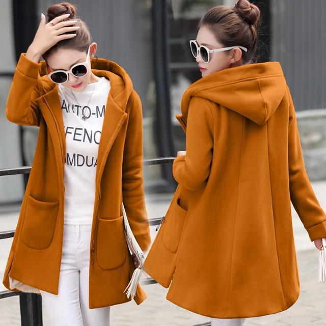 Combinaison à capuche à manches longues pour femmes, vestes d'hiver Smile,  sweat-shirt, manteau, vêtements d'extérieur, coupe-vent - AliExpress