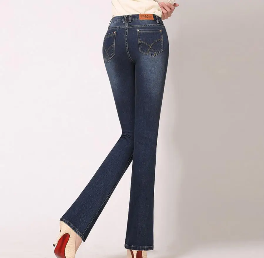 High Waist Flare Jeans Pants Plus Size Stretch Skinny Jeans Women Wide Leg Denim Boot Cuts 4Xl High Waist Flare Jeans Pants Plus Size Stretch Skinny Jeans Women Wide Leg Denim Boot Cuts 4Xl