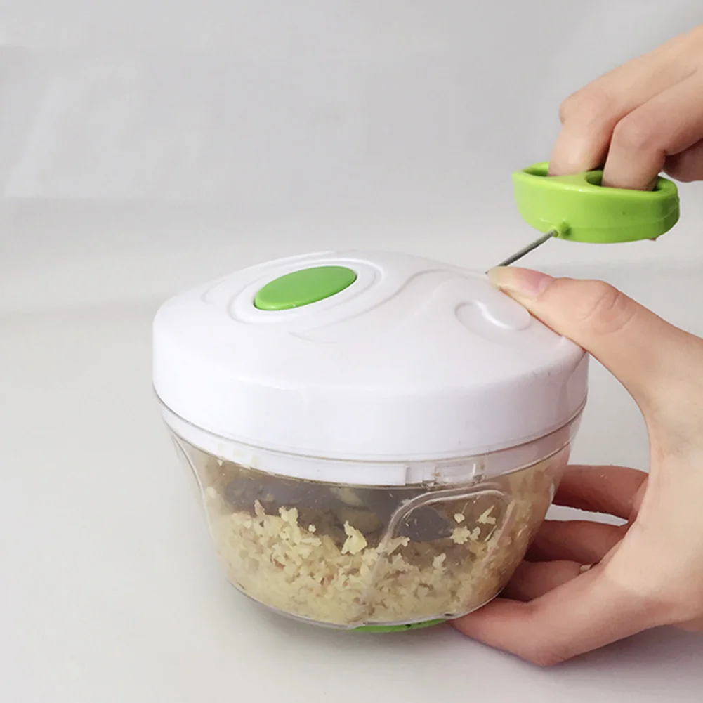 

Multifunctional Manual Pull Rope Meat Grinder Rotary Cutting Device White Pull Food Chopper Household Kitchen