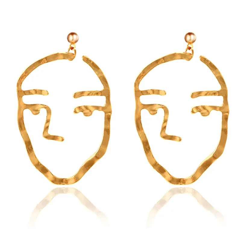 

Unique Long Earring Summer For Women Funny Human Face Dangle Drop Earring Fashion boucle d'oreille femme