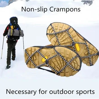 

1 Pair Ice Snow Gripper,Professional AntiSkid Non-Slip Elastic Shoes Boots Spikes Grips, Shoe Covers Crampons For Outdoor,Unisex