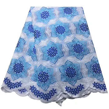 

New Design Cord Cotton Nigerian Lace Fabric for Clothing HA143-2