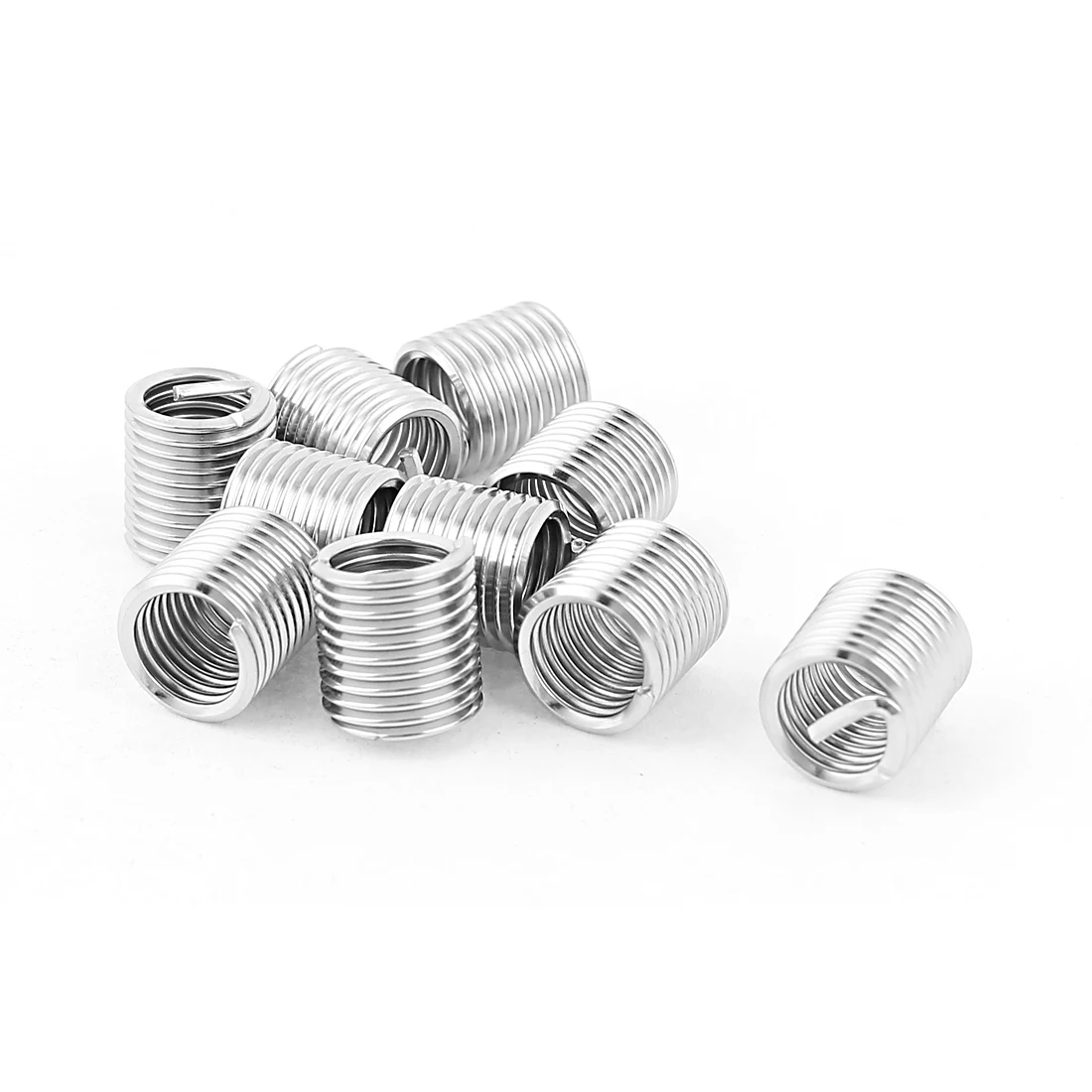 UXCELL 10Pcs 304 Stainless Steel Wire Thread Repair Inserts M8 X 1.25Mm