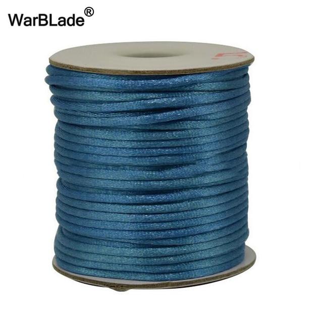 1.5mm 2mm 2.5mm Cotton Cord Nylon Thread Cord Chinese Knot Plastic String DIY Rope Bead Bracelet Necklace Jewelry Making