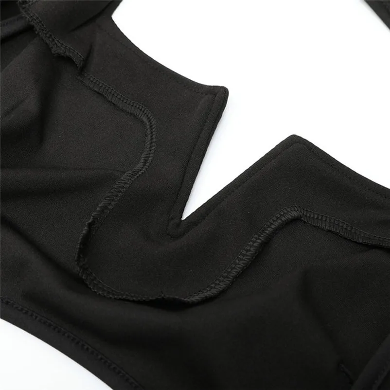 2018 summer jumpsuit woman Backless Casual Sexy Long Sleeve Bandage Bodysuit Skinny Pencil Jumpsuit pantaloni siamesi A16#N (13)