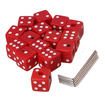 

Yibuy 15Pcs Creative Red Dice Guitar Volume Control Knobs Plastic with Wrench