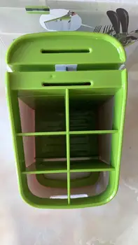 

Cutlery Drainer with Sharpening Function Tableware Washing Drying Cutlery Rack Draining Holder Storage Kitchen Organizer