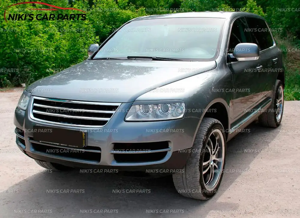 Брови на фары чехол для Volkswagen Touareg 2002-2007 ABS пластиковые реснички ресницы формовочные украшения автомобиля Стайлинг тюнинг