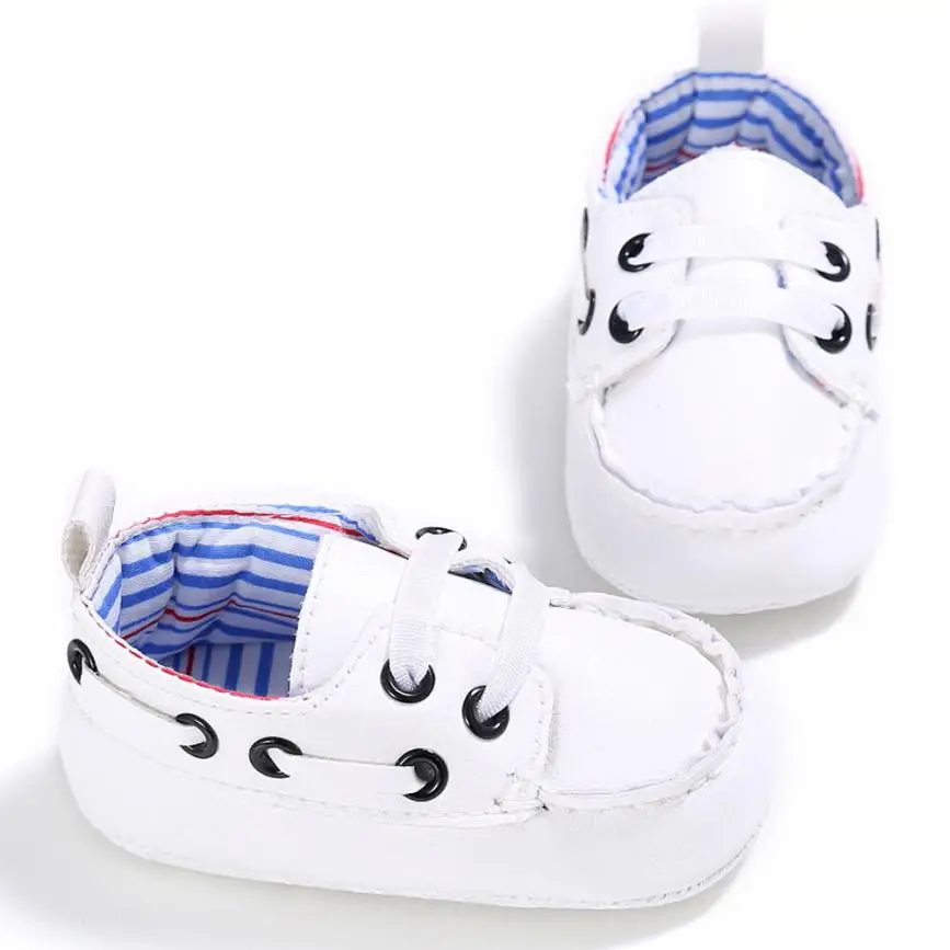 

Baby Boys Girls Shoes Newborn Crib First Walkers PU Leather Soft Sole Baby Sneakers #5