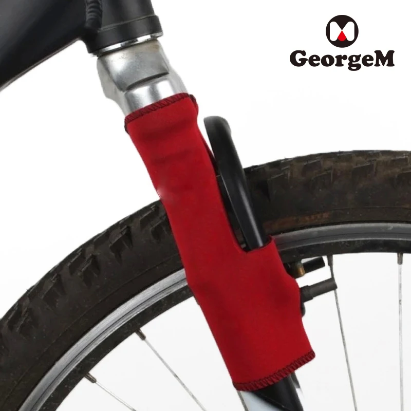 

GeorgeM 2pair/4pcs Bicycle Protective Gear Bicycle Front Fork Protective Pad Neoprene Mountain Bike Cycling Fork Cover Protector