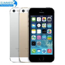 Débloqué Original iPhone 5S Cellulaire Téléphones iOS 4.0 “IPS HD Dual Core A7 GPS D’empreintes Digitales 8MP 16 GB 32 GB 64 GB Utilisé Mobile Téléphone