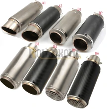Universal laser mark font b motorcycle b font modified muffler carbon fiber font b exhaust b