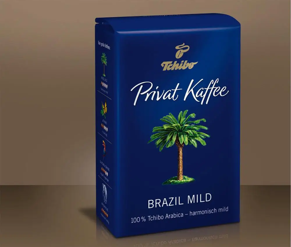Tchibo Privat Kaffee бразильский мягкий заземляющий фильтр кофе 250 г (8 81 ons)|Кофейные совки|