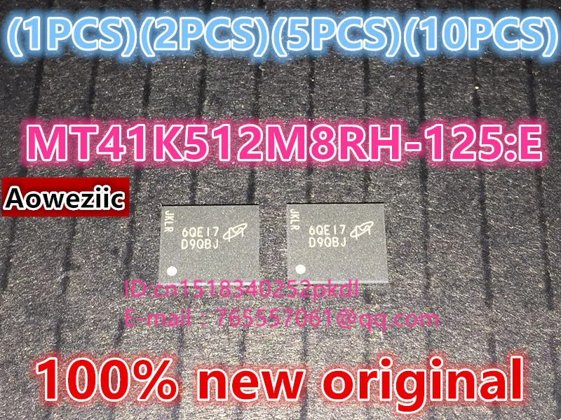 

(1PCS) (2PCS) (5PCS) (10PCS) 100% New original MT41K512M8RH-125:E MT41K512M8RH D9QBJ storage IC