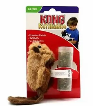 

Игрушка для кошек KONG "Бобер" 15 см плюш с тубом кошачьей мяты