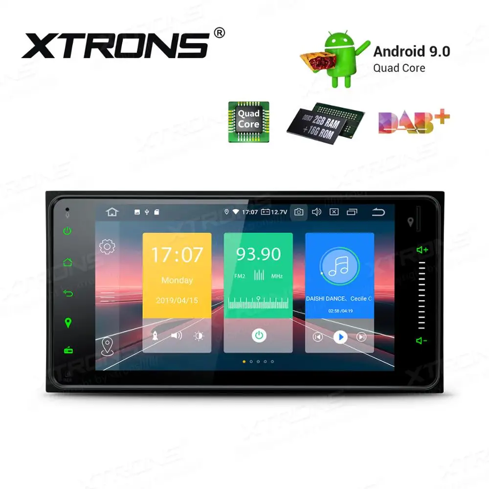 XTRONS 7 &quotандроид 9 0 стерео проигрыватель для Toyota RAV4 Corolla Terios 4runner Prado GPS навигации Plug