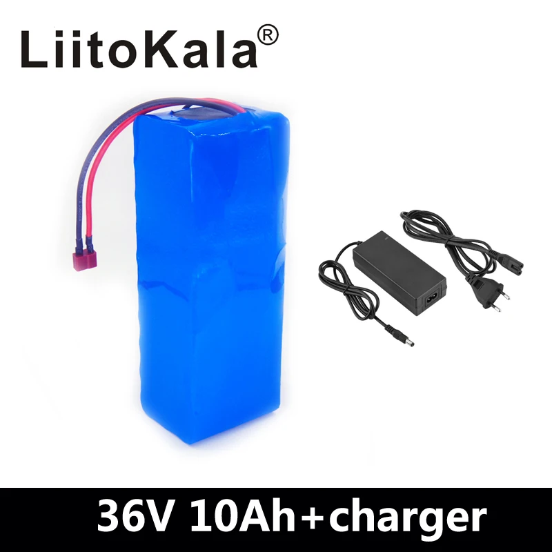 Умное устройство для зарядки никель-металлогидридных аккумуляторов от компании LiitoKala: 36 v 10Ah 10S3P 18650 Перезаряжаемые Батарея, изменение велосипеды, электрическое транспортное средство Батарея Зарядное устройство литий-ионная+ 36В 2A Зарядное устройство