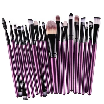 

ENNKE 20pcs 1 Set Makeup Brushes Professional 6 Colors Multifunction Eyeshadow Eyeliner Contour Powder Lip kabuki kwasten Pincel
