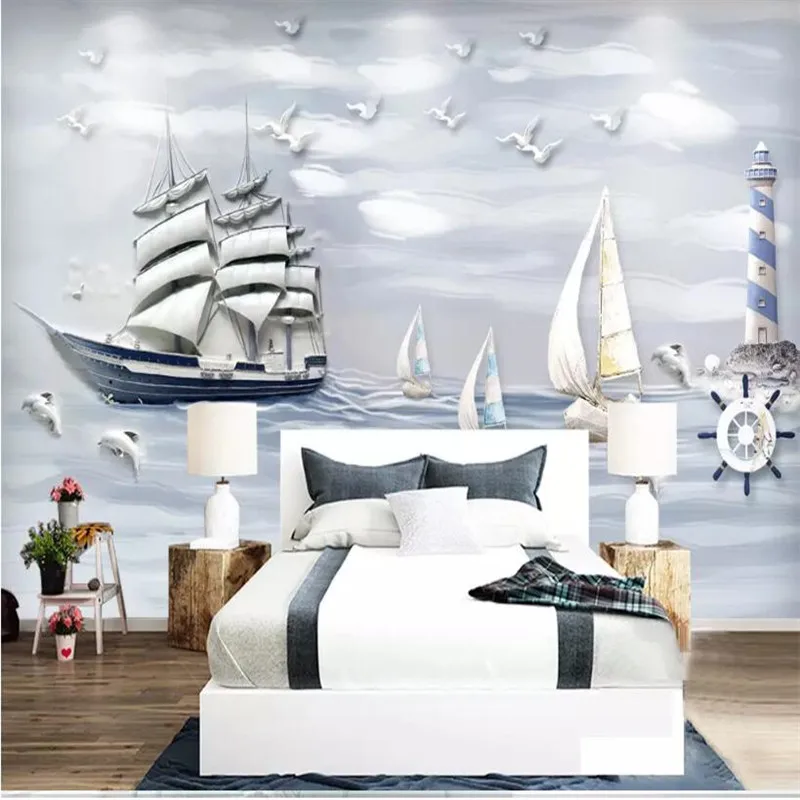 Nautical underwater world 3D background wall custom large indoor wall covering wallpaper mural 3D photo wall Nautical underwater world 3D background wall custom large indoor wall covering wallpaper mural 3D photo wall