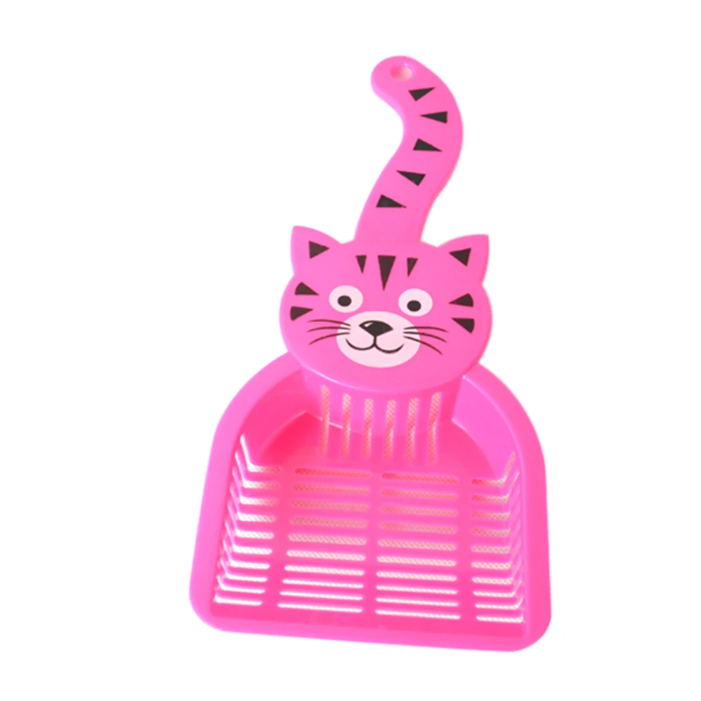 Lovely Plastic Cat Litter Scoop Dog Food Scoops Sand Waste Scooper